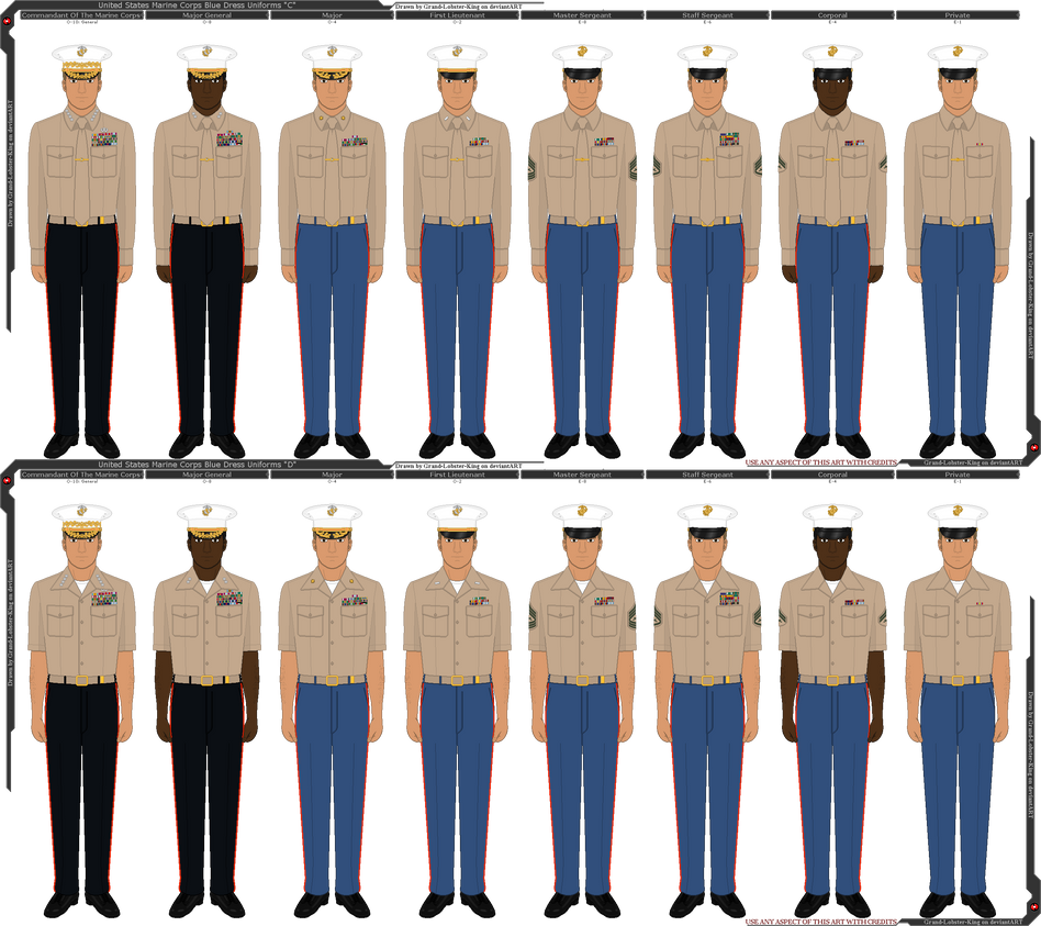 Types Of Marine Corps Uniforms