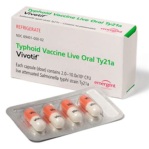 Typhoid Vaccine Live Oral Ty21a Vivotif Typhoid Vaccine Live Oral Ty21a Vivotif