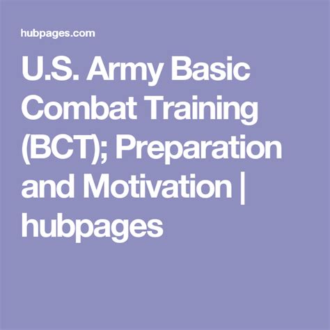 U S Army Basic Combat Training Bct Preparation And Motivation U S Army Basic Combat Training Bct Preparation And Motivation