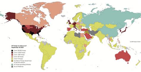United States Military Deployments Mapped Vivid Maps United States Military Deployments Mapped Vivid Maps
