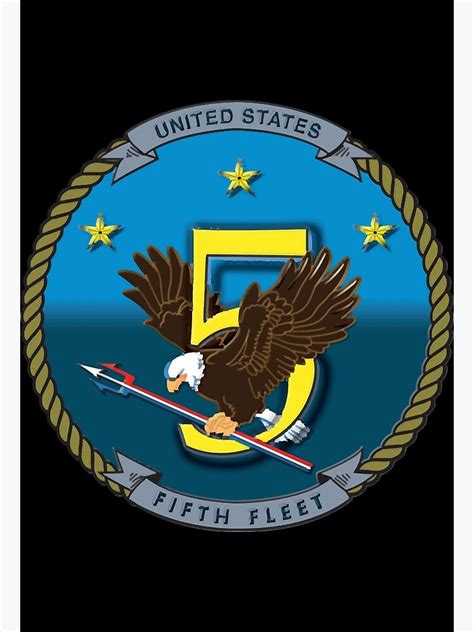United States Navy Fifth Fleet Logo Poster For Sale By Shagorden32