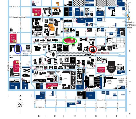 University Of Arizona Campus Map University Of Arizona Campus Map