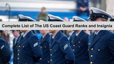 Us Coast Guard Ranks Insignia Check Complete List In Order Us Coast Guard Ranks Insignia Check Complete List In Order
