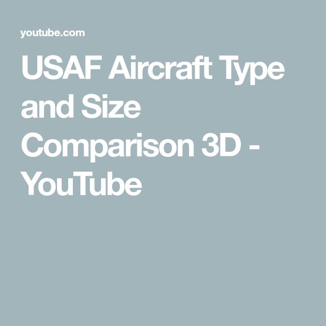 Usaf Aircraft Type And Size Comparison 3D Youtube Usaf Aircraft Type And Size Comparison 3D Youtube