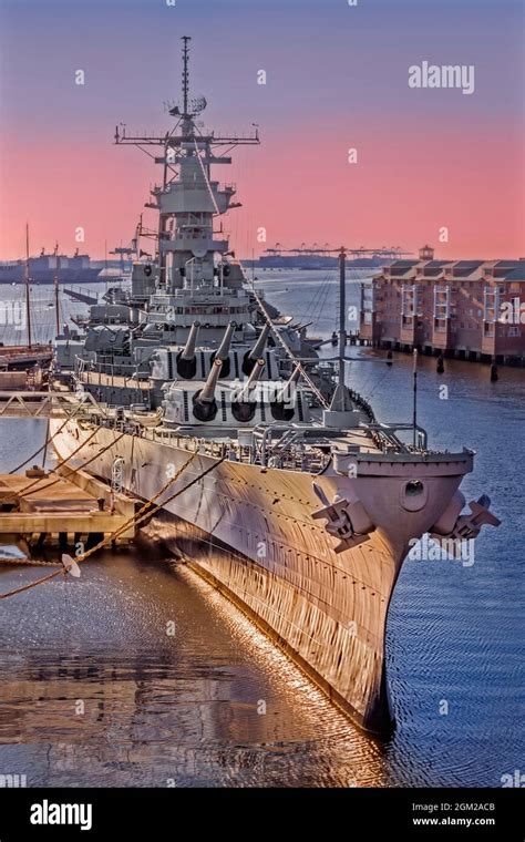 Uss Wisconsin Bb 64 Norfolk Va Upper View Of The Uss Wisconsin Which Uss Wisconsin Bb 64 Norfolk Va Upper View Of The Uss Wisconsin Which