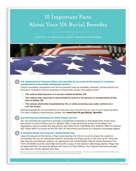 Va Burial Benefits Fact Sheet What Is Included In Va Act Sheet Burial Va Burial Benefits Fact Sheet What Is Included In Va Act Sheet Burial