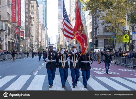 Veteran S Day Parade Held New York City November 2023 New Stock Veteran S Day Parade Held New York City November 2023 New Stock