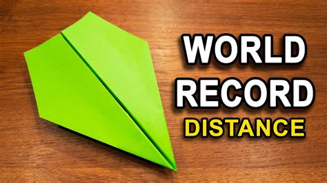 Video How To Make The Long Distance Record Paper Airplane Airplane Video How To Make The Long Distance Record Paper Airplane Airplane