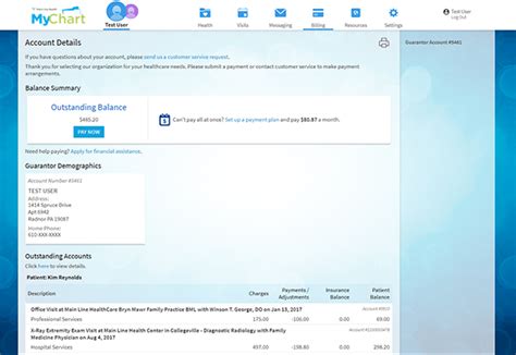Viewing And Paying Your Bills Online Documentation Mychart Viewing And Paying Your Bills Online Documentation Mychart