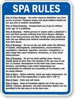 Virginia Spa Rules And Regulations Sign Sku S 7663 Virginia Spa Rules And Regulations Sign Sku S 7663