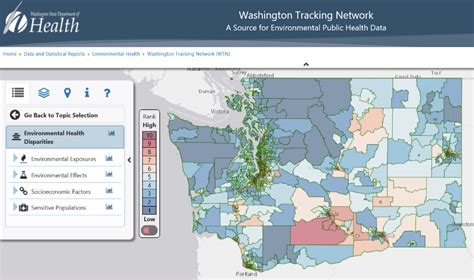 Washington Map Of Health Disaprities