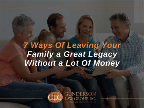 Ways Of Leaving Your Family A Legacy Without A Lot Of Money