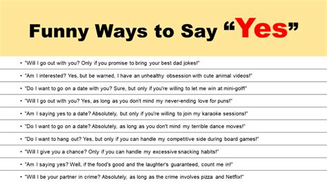 Ways To Say Yes Cute Funny Creative Grammarvocab Ways To Say Yes Cute Funny Creative Grammarvocab