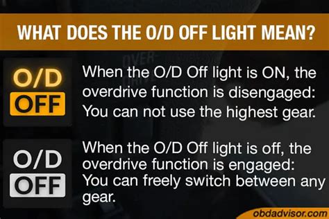 What Does O/D Off Mean