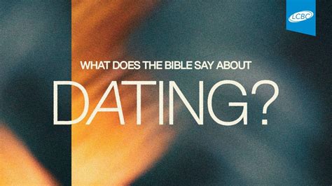 Scripture on Dating