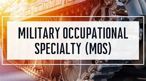What Is Mos In Military