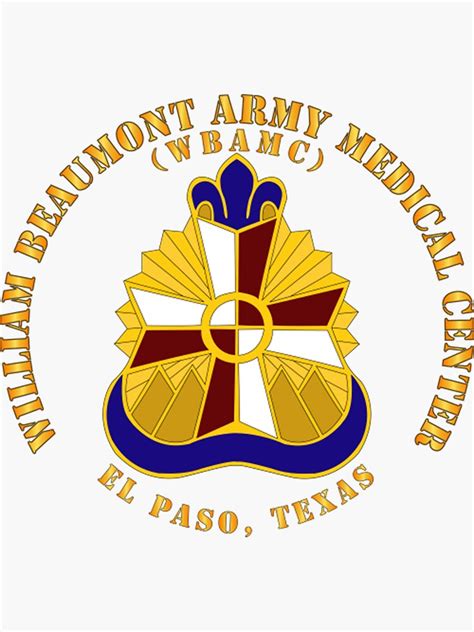 William Beaumont Army Medical Center El Paso Texas Sticker For