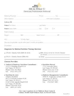 Your Dietary Or Nutritionist Referral Form Culinary Health Fund Your Dietary Or Nutritionist Referral Form Culinary Health Fund